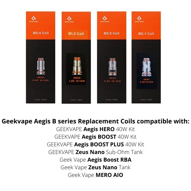 GEEKVAPE AEGIS BOOST (B SERIES) COIL (5CT/BOX) - Image 2