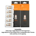 GEEKVAPE AEGIS BOOST PRO P SERIES REPLACEMENT COILS 5 PACK - Image 2