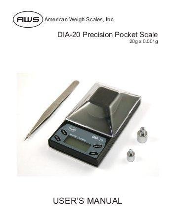 AWS  DIGITAL SCALE  DIA -20 X 0.001GRAM - Image 2