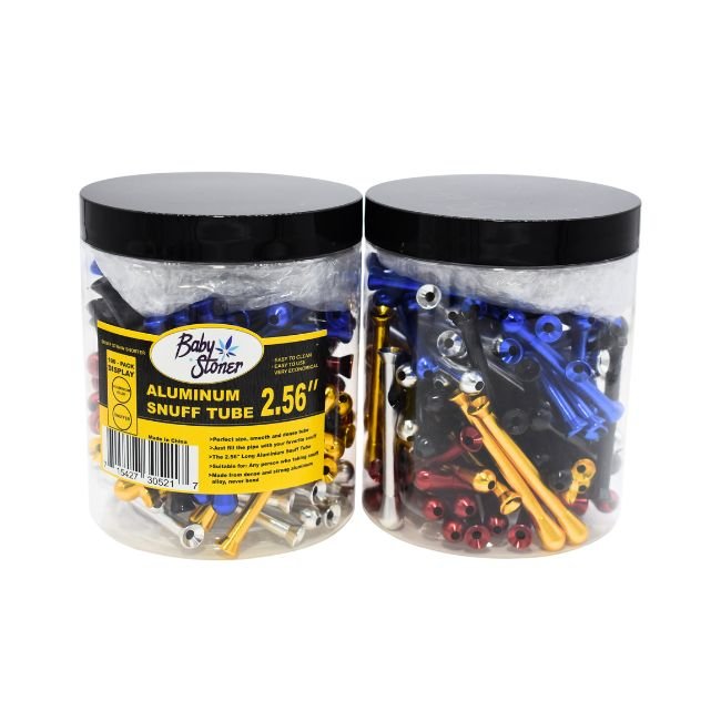 BABY STONER 2.56'' SNUFF TUBE 100CT/ JAR - Image 2