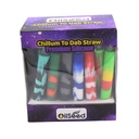 OILSEED DAB STRAW PREMIUM SILICONE CHILLUM 24CT/ BOX - Image 2