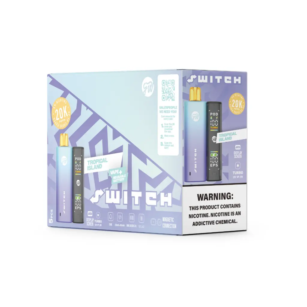 GWV - Switch - Vape+Battery - 20k 15ml 5% - Tropical Island1.webp
