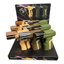 TECHNO SINGLE FLAME GUN DESIGN TORCH LIGHTER 9CT/ DISPLAY - Image 2