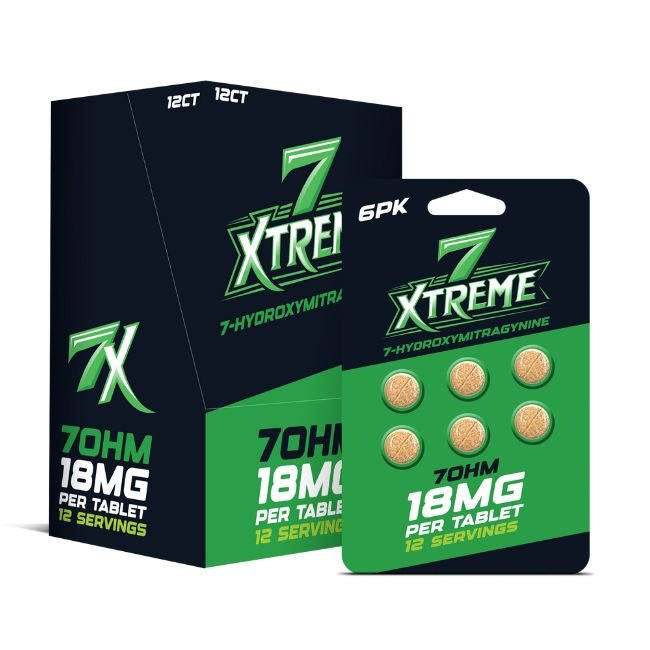 7 XTREME 7-HYDROXYMITRAGYNINE 18MG PER TABLET 6CT/12PK - Image 2