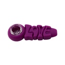 4'' LOVE SILICONE HAND PIPE - Image 2