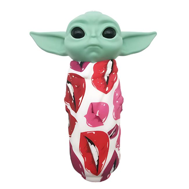 4" ALIEN HYDRO GRAPHIC PRINTING DESIGN SILICONE HAND PIPE - Image 2