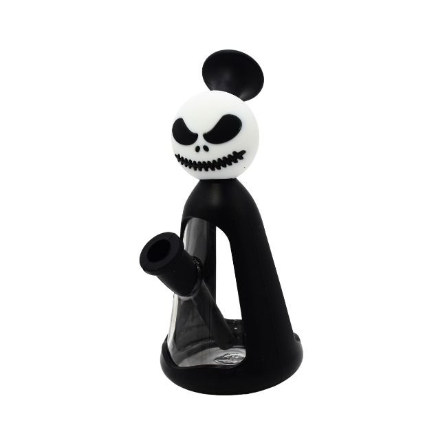 7.5'' FANCY CHARACTER SILICONE WITH GLASS WATER PIPE - Image 2
