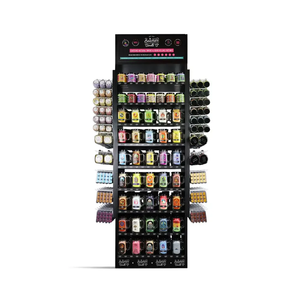 Beamer Candle Co - Candle Display - Full Large Spinning Wooden Retail Display