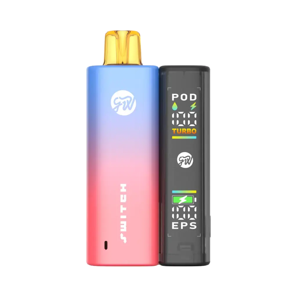 [GWV44657] GWV - Switch Ice - Vape+Battery - 20k 15ml 5% - Blueberry Peach
