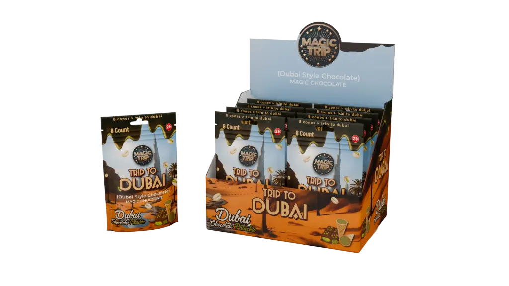 Magic Trip - Dubai Chocolate cone - 8 cones in a bag