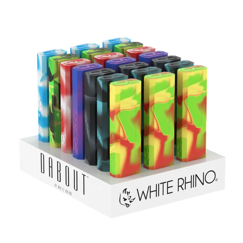 WHITE RHINO- DAB OUT ORIGINAL - 21 COUNT DISPLAY (PYREX STRAW)