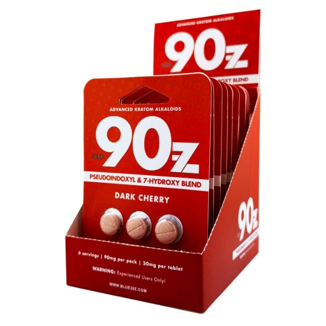 90Z PSEUDO &amp; 7-HYDROXY BLEND RED 30MG PER TABLET 3CT/10PK