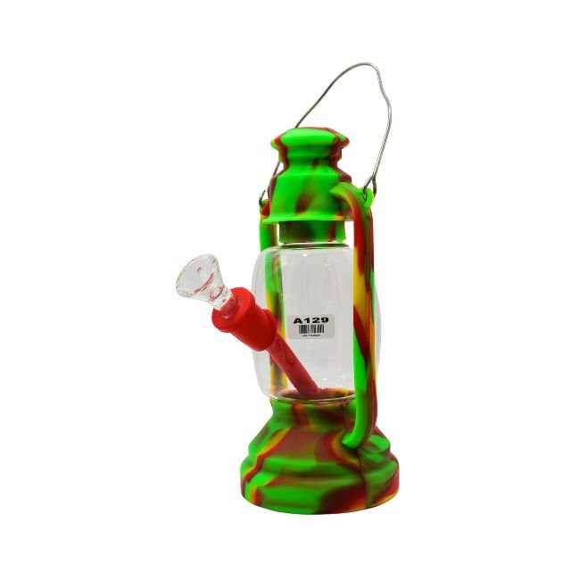 10''SILICONE LANTERN DESIGN WATER PIPE