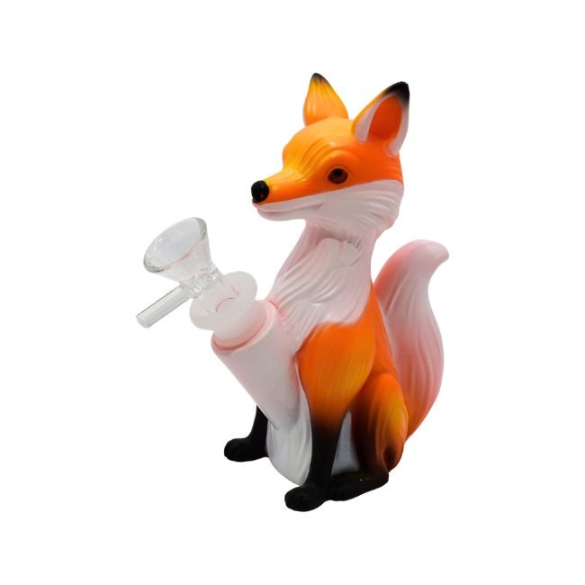 7'' FOX DESIGN SILICONE WATER PIPE