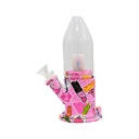 10''SILICONE WITH GLASS WATER PIPE