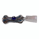 3'' DESIGNED FUMING GLASS CHILLUM
