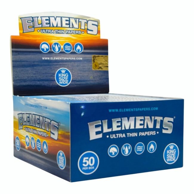 ELEMENTS ULTRA THIN KING SIZE WIDE PAPER 50CT/ BOX