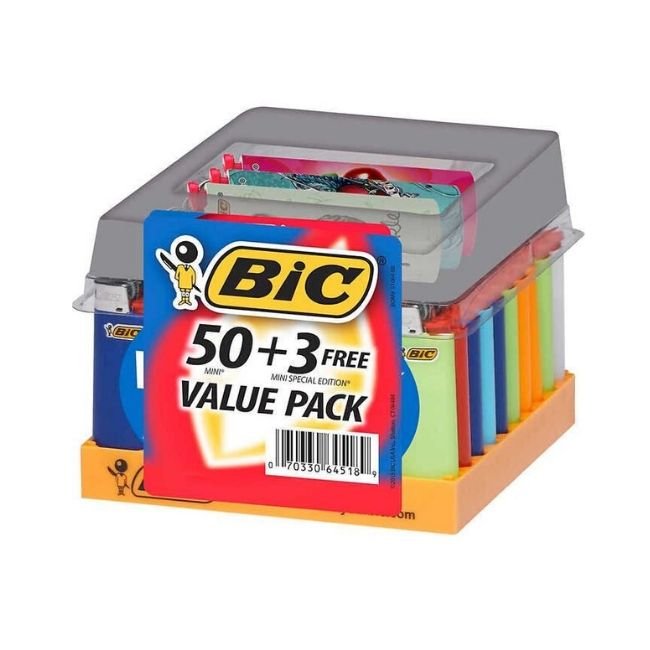 BIC MINI LIGHTER 50 + 3 VALUE PACK