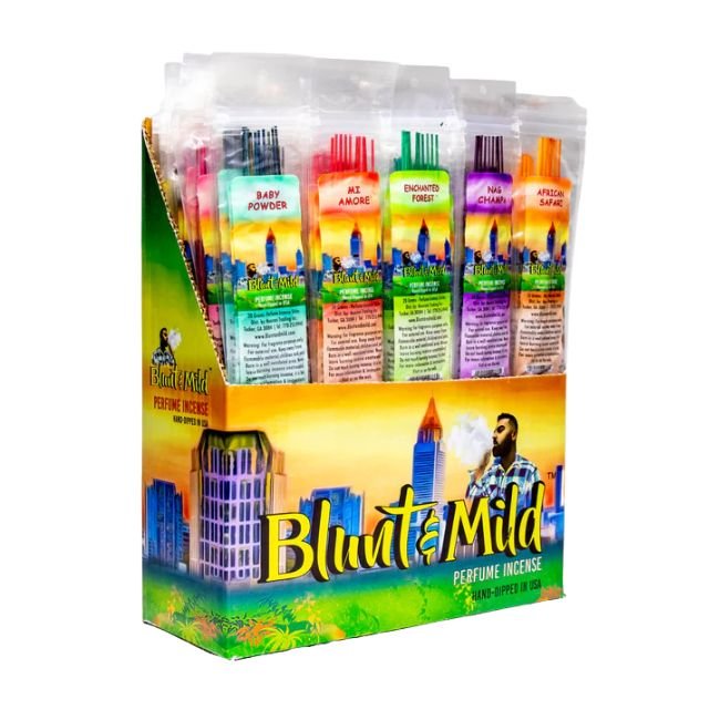 BLUNT &amp; MILD (PERFUME INCESE) HAND DIPPED (72 CT DISPLAY)