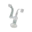 7" TWISTING COLOR ROD WITH BANGER BUBBLER
