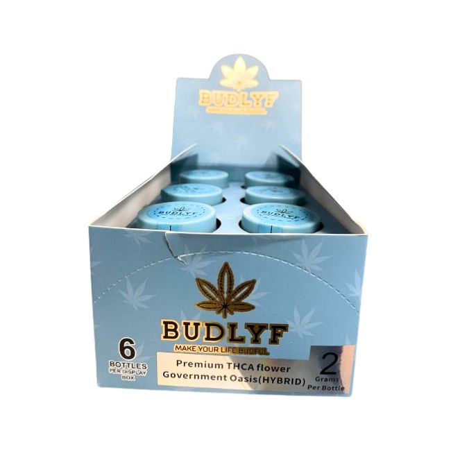 BUDLYF PREMIUM THCA 2GM FLOWER JAR 6CT/ BOX