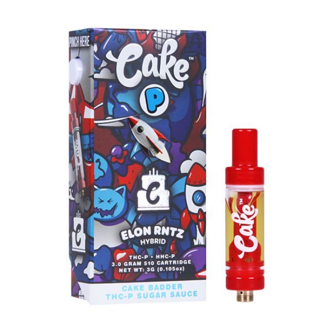 CAKE BADDER SUGAR SAUCE THC-P + HHC-P 3GM CART 5CT/ BOX