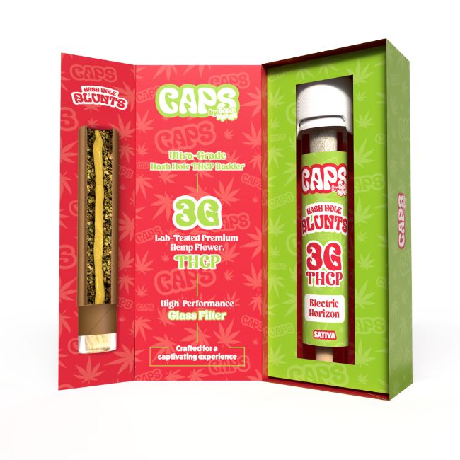 CAPS BY GOOD MORELS HASH HOLES THCP 3GM BLUNTS 12CT/ BOX