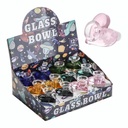 HEART SHAPE DESIGN 14MM MALE GLASS BOWL 12CT DISPLAY