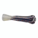 3 INCH GLASS TWISTING BODY INSIDE RASTA CHILLUM