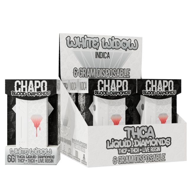 CHAPO BLOOD DIAMOND THCA LIQUID DIAMOND THCP + THCH +  LIVE RESIN 6GM DISPO 6CT/ BOX