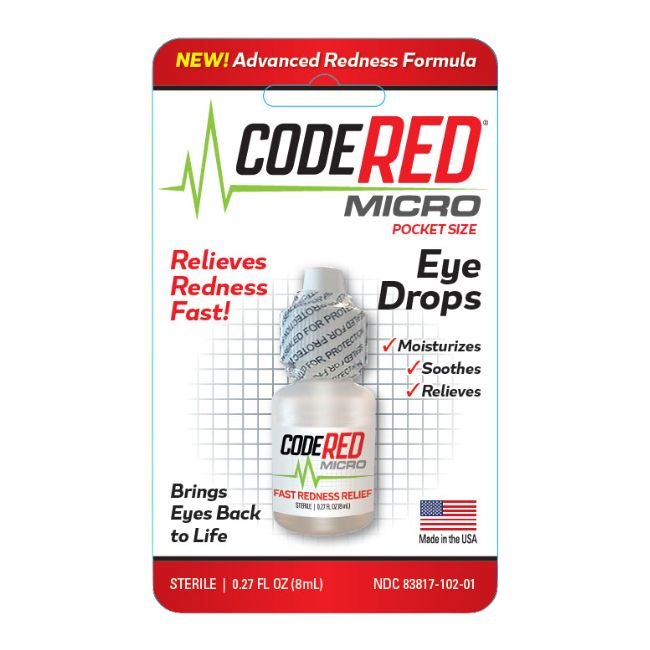 CODE RED REDNESS RELIEF EYE DROPS 0.27FL OZ (8ML) 12CT/ BOX