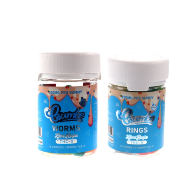 CRUMBS RINGS THC-O LIVE RESIN 2000MG GUMMIES 10CT JAR