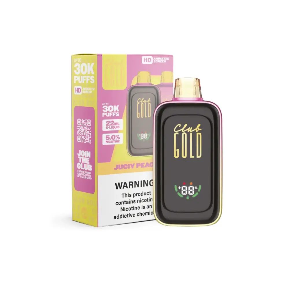 GWV - Club Gold - Vape - 30k 22ml 5% - Juicy peach