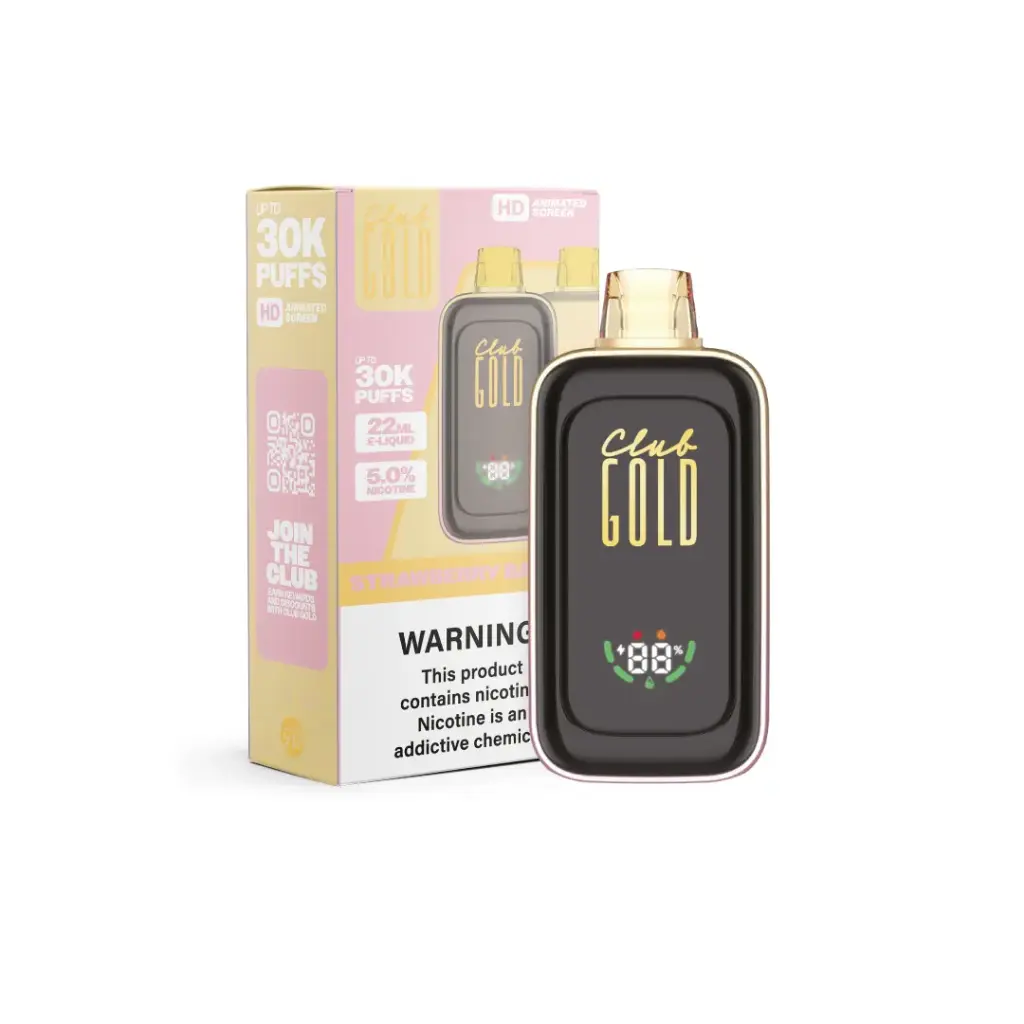 GWV - Club Gold - Vape - 30k 22ml 5% - Strawberry banana