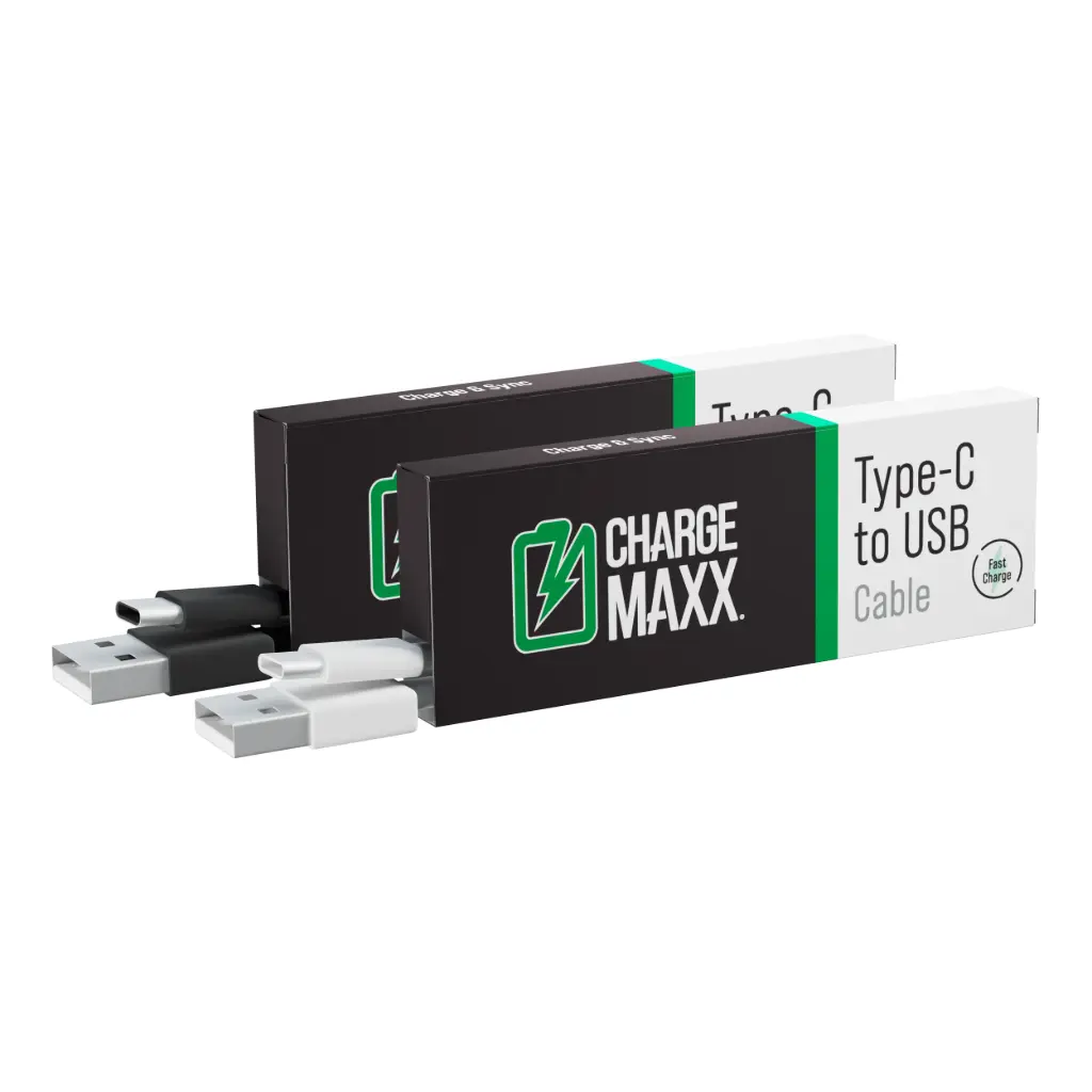 Emobii- Charge Maxx Type-C USB Cable – Black & White