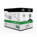 Emobii- 5ft Braided 3A USB-C-to-USB-C Cable – Black & White – Box of 10 Units