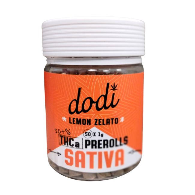 DODI THC-A (30+%) 1GM PRE ROLL JOINTS 50CT/ JAR