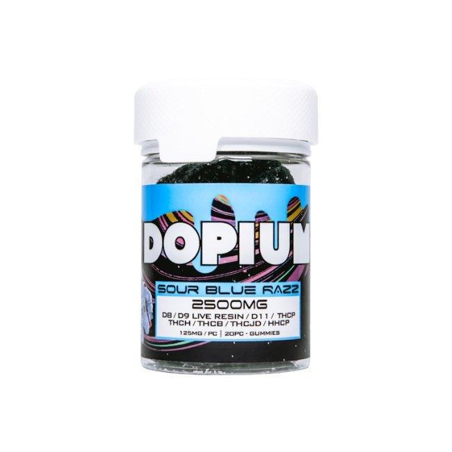 DOPIUM THA + THCB + THCH + D11 + D9 + LIVE RESIN 8000MG GUMMIES JAR