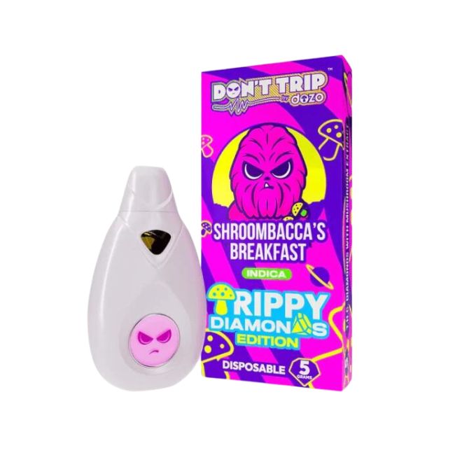 DOZO DON'T TRIPPY THC LIQUID DIAMOND MUSHROOM EXTRACT HXC LIVE RESIN 5GM DISPO 5CT/ BOX