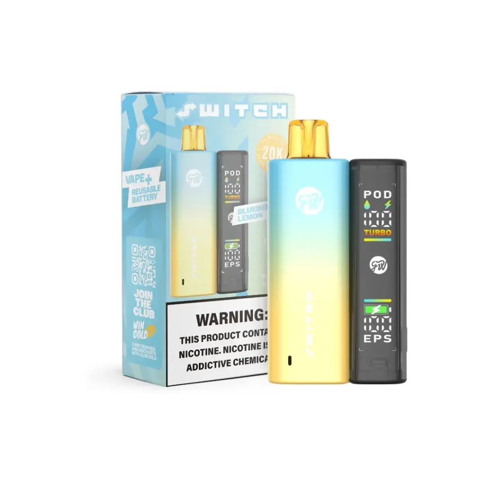 GWV - Switch - Vape+Battery - 20k 15ml 5% - Blueberry lemon