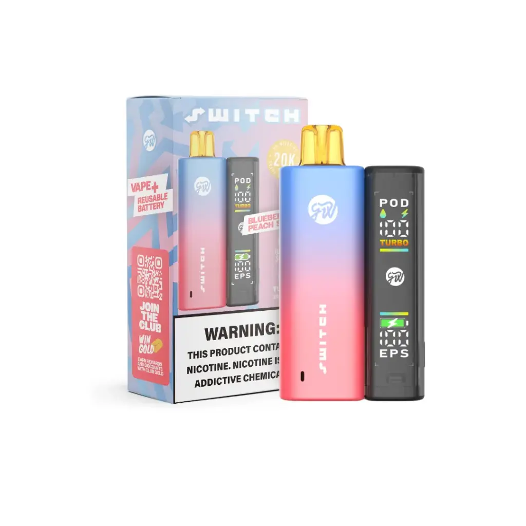 GWV - Switch - Vape+Battery - 20k 15ml 5% - Blueberry peach slushy