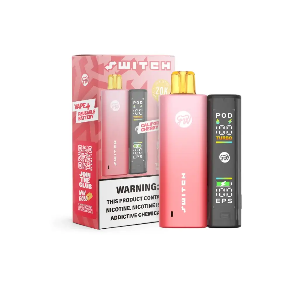 GWV - Switch - Vape+Battery - 20k 15ml 5% - California Cherry