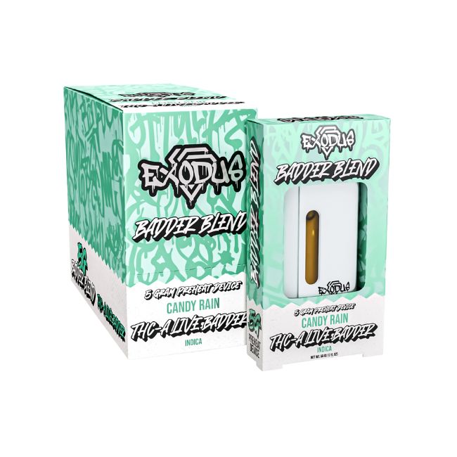 EXODUS THC-A LIVE BADDER BLEND 5GM DISPO 6CT/ BOX