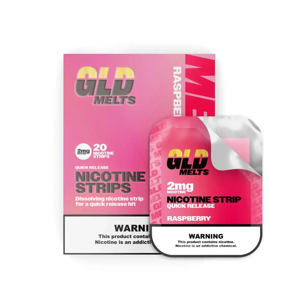 GWV - GLD - Nicotine Strips - 2mg - Raspberry