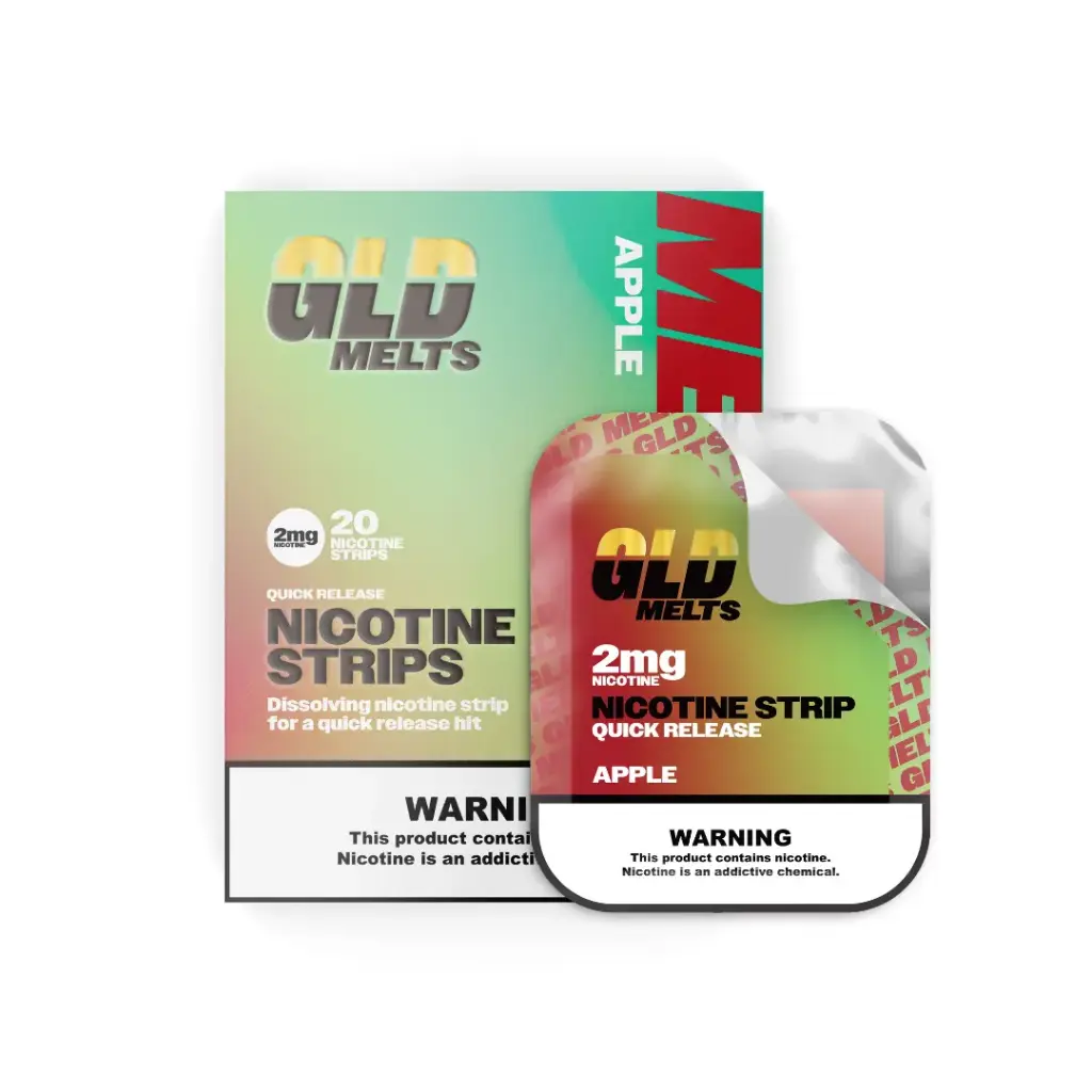 GWV - GLD - Nicotine Strips - 2mg - Apple