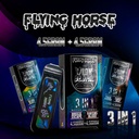 FLYING HORSE WILD N' BLACK THCP + WILD D8 + CBNG 3 IN 1 FLAVOR 9GM DISPO 5CT/ BOX