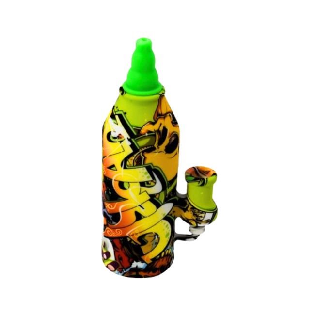 7'' SILICONE MILK BOTTLE FANCY WATER PIPE
