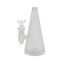 6" CONE DESIGN ASSORTED COLOR GLASS WATER PIPE