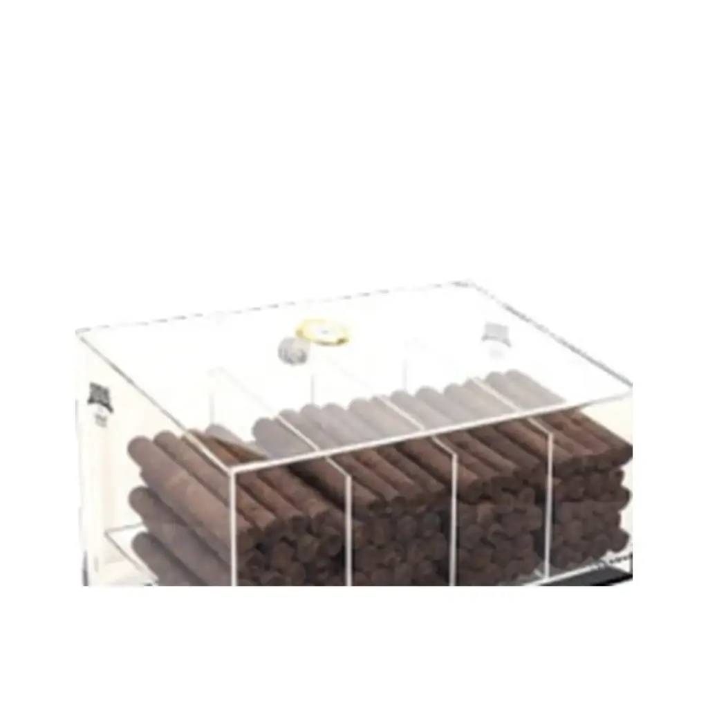 Humidor Supreme Acrylic Cigar Display Humidor – 4 Bin