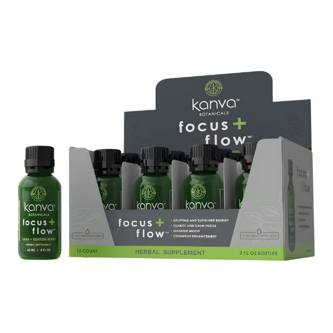 KANVA BOTANICAL KAVA+KRATOM BLEND 2OZ LIQUID BOTTLES 12CT/ BOX